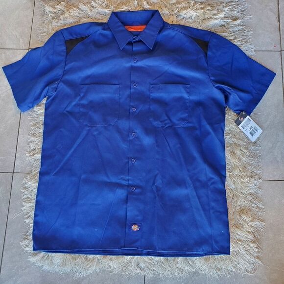 DICKIES Button Down Shirt Short Sleeve Size Large Work Shirt Lot of 3 - Picture 3 of 7